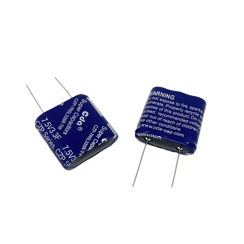 CZP – Super condensateur CDA Type 7.5V, 3,3f, CZP-7R5L335R-TW