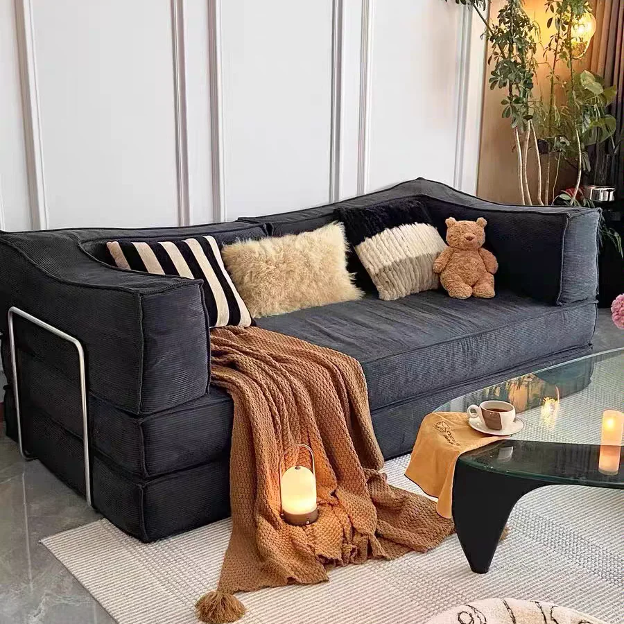 

Compression Fabric Sofa Bed Boneless Couch Foldable High-end Corduroy Living Room Sofa Vacuum Compression Sofa Bed Apartment