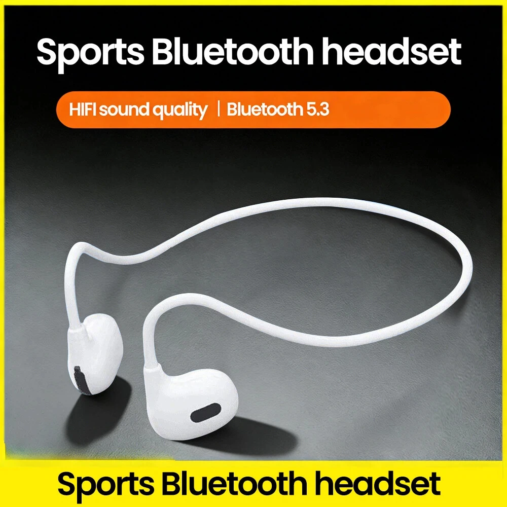 OWS Wireless Bluetooth Headphones Bone Conduction Bluetooth5.2 Earphones Lightweight Call Control Headsets Type-C Charge Earbuds — product photo 1 of 1