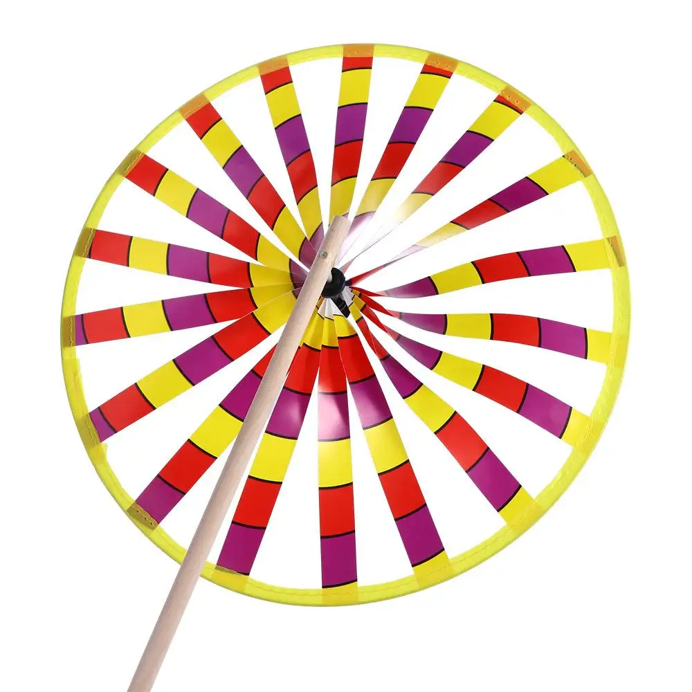 Interest Colorful Toy For Kids Outdoors Children Gifts Single Layer Windmill Wind Spinner Rotating Toys Windmill Toys