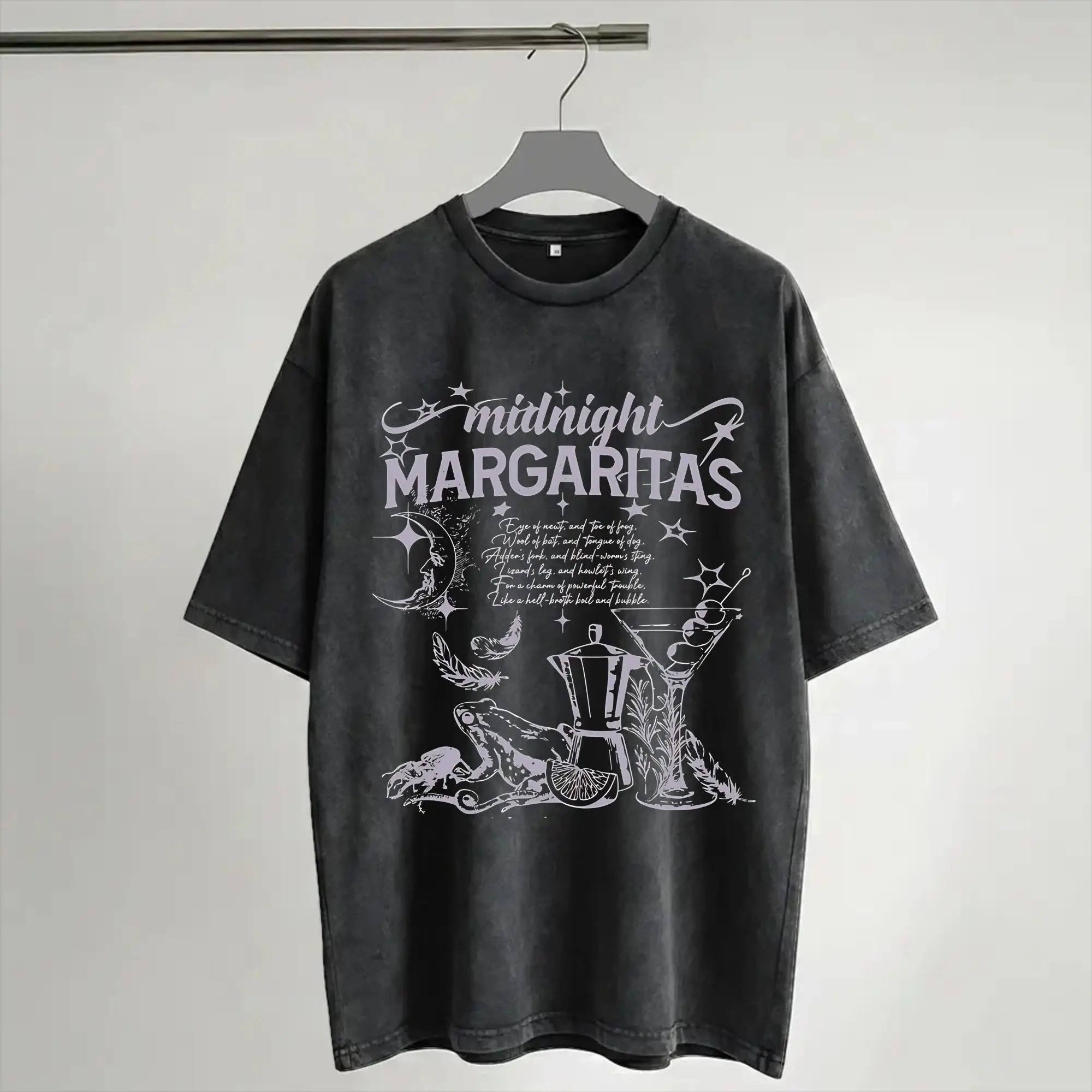 Practical Magic 2 Halloween Apparel Washed T Shirt Men Women Streetwear Hip Hop T-Shirts Printed  Tees Short Sleeve