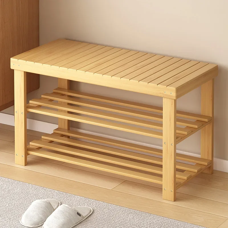 Entryway Shoe Cabinet Bench Indoor Multi Tier Storage Seat Hallway Organizer Shoe Shelf Seatable Shoe Rack Shoe Bench