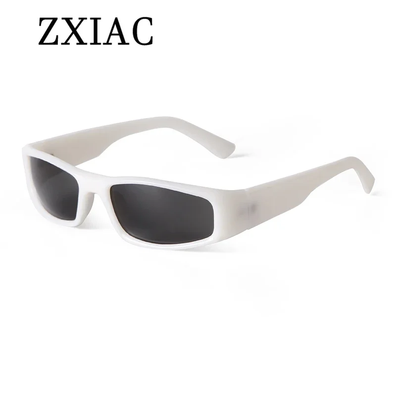 ZXIAC Retro Y2K Sunglasses Women Wrap Around Sports Sun Glasses 2024 Men Outdoor Punk Goggles Cycling Driving Vintage UV Shades