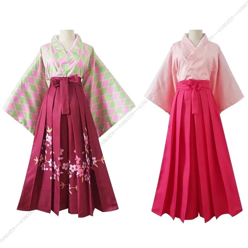 

Qq34Аниме Наборы кимоно Tanjirou Nezuko Shinobu Giyuu Платье для косплея Хэллоуин Карнавальный костюм для вечеринки
