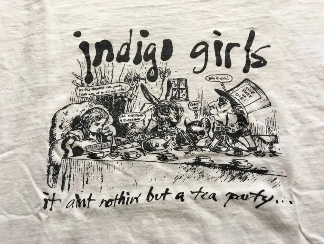 1990 INDIGO GIRLS It Ain't Nothin' But A Tea Party T-shirt All Size GC1659