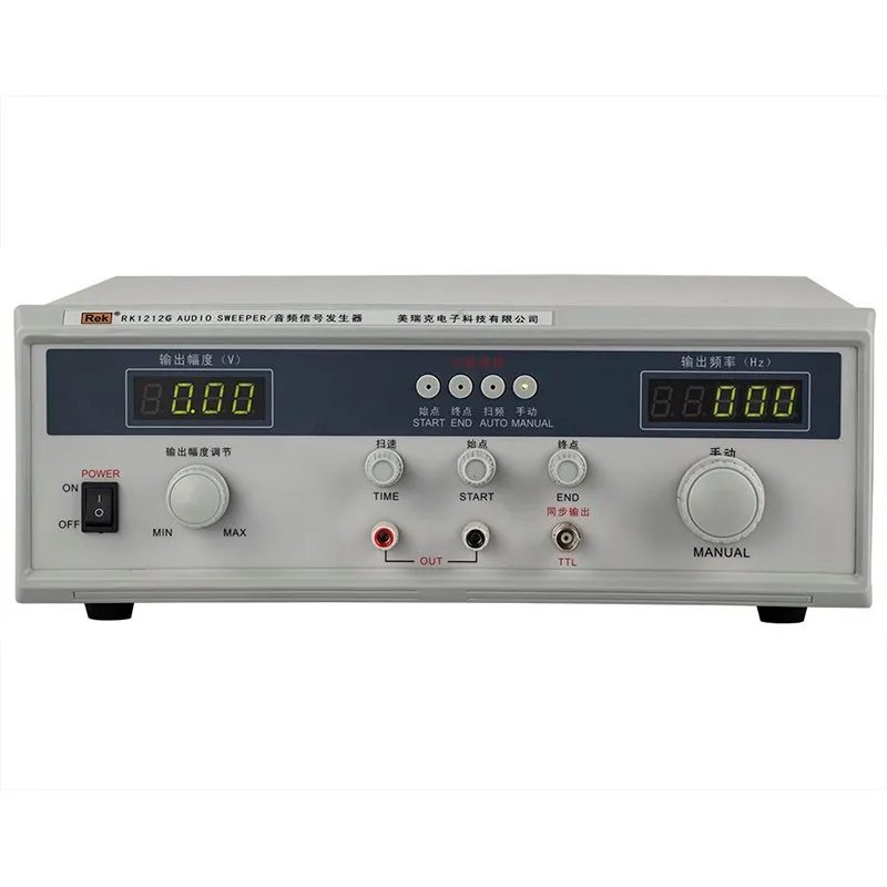 Rek 100W Audio Frequency Sweep signal Generator Rk1212G