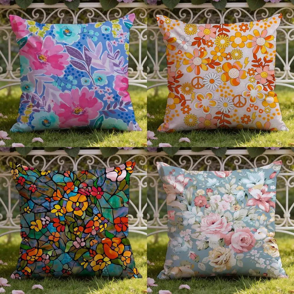 Solid Color Blocking Cushion Cover Home & Car Dual-Scene Pillow Cover: Reversible for Premium Comfort