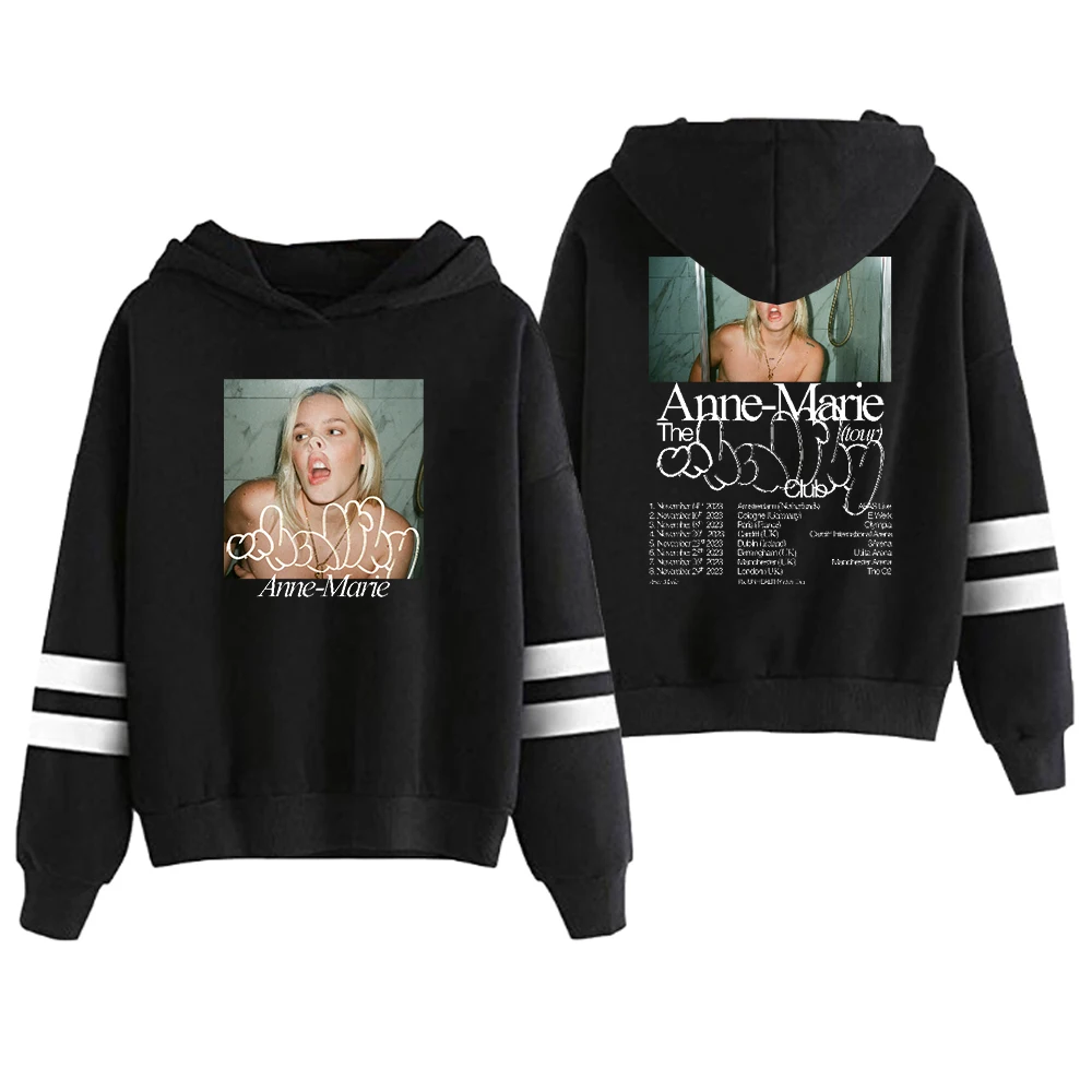 

Anne Marie Hoodie The Unhealthy Club Tour 2023 Merch Pocketless Parallel Bars Sleeve Women Men Sweatshirt Fashion Clothes