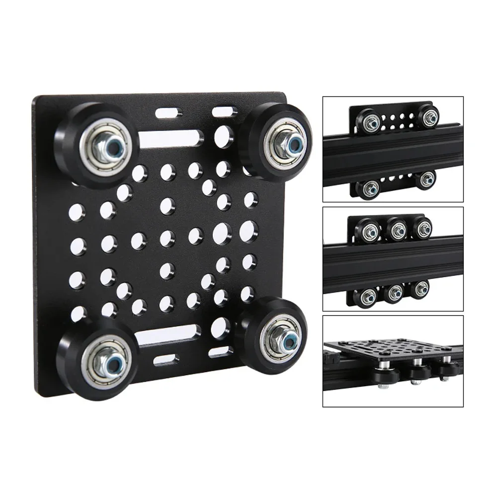 3D-Drucker CNC-Teile 4040 V-Slot Gantry-Plattenset 2020/2040 Aluminiumprofil POM V-Rollenblock 20-80mm Einstellbares Kit – Detail 13