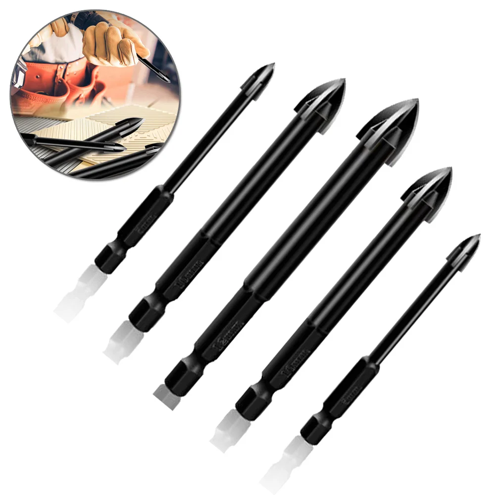 1pc 4-12mm Multifunctional Triangle Drill Bit Glass Ceramic Concrete Hole Opener For Lithium Drill Hand Drill