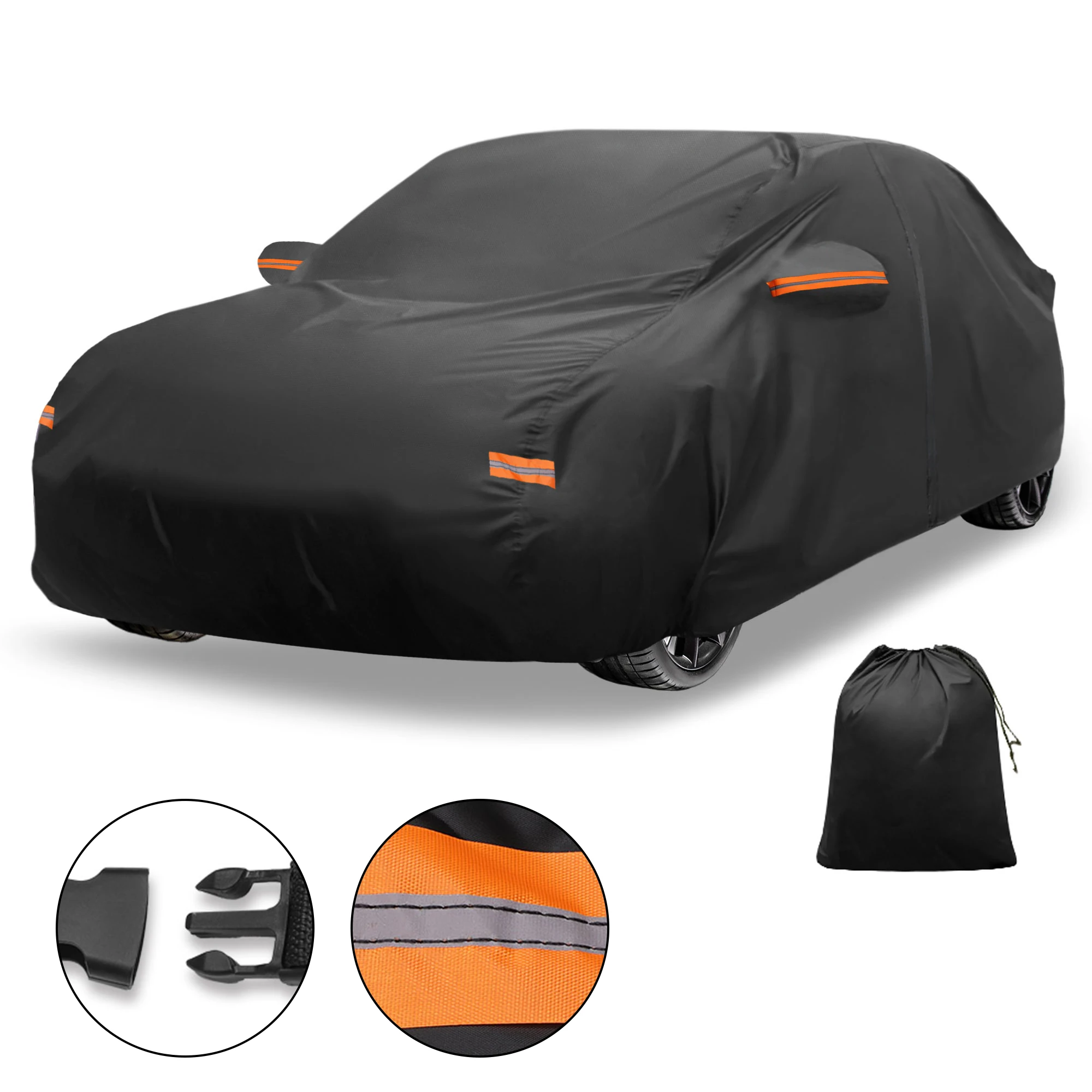 

Автомобильный чехол Motoforti, уличный водонепроницаемый защитный чехол от солнца и дождя с молнией левой боковой двери 210D-PU для Lexus IS Sedan