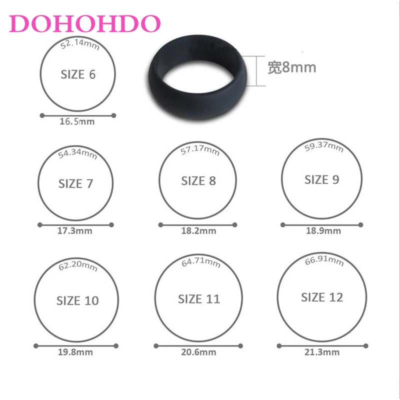 Rings For Women Men Silicone Ring Food Grade FDA Silicone Finger Ring Hypoallergenic Flexible Sports Antibacterial Rubber Ring