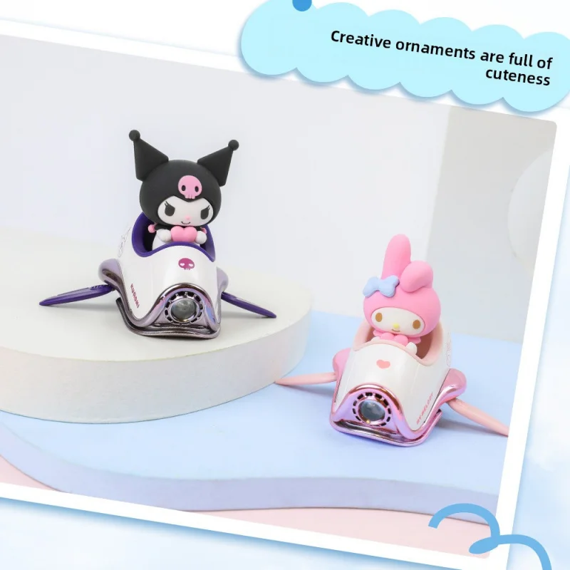 Deodorante per auto Sanrio My Melody - Clip di sfiato per astronave carina, purificatore d'aria per cartoni animati, regalo per decorazioni per auto (con licenza ufficiale)
