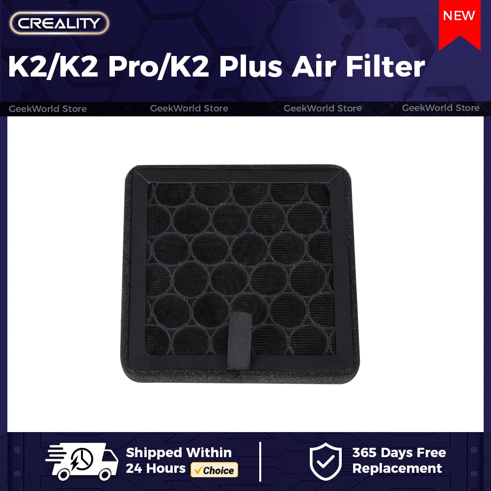 

Official Creality K2/K2 Pro/K2 Plus Air Filter 1pc Air Filter_101×101×10 for K2 Plus_K2 Pro_K2 3d Printer Parts