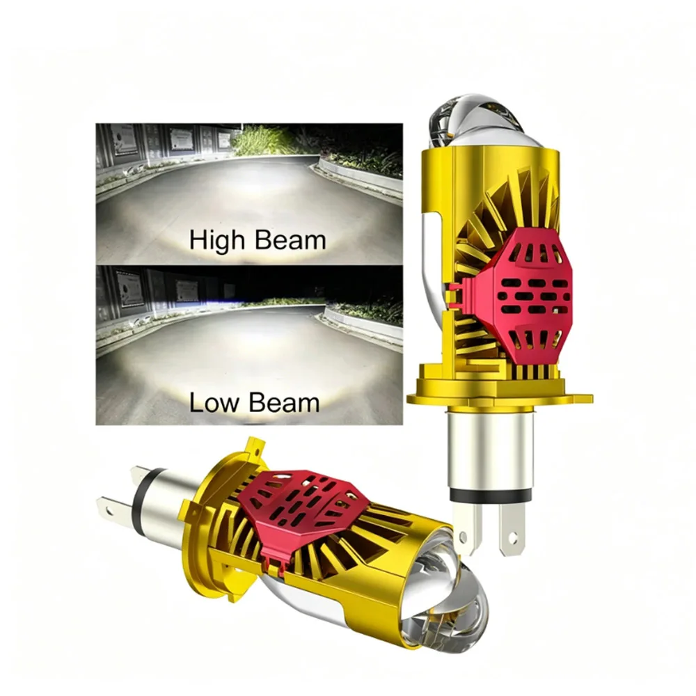 

2PCS LED Car Headlight Bulbs Motorcycle Projector CANBUS Turbo Auto Bulb High Low Light Fog Lamp Bulb12V 24V Plug And Play