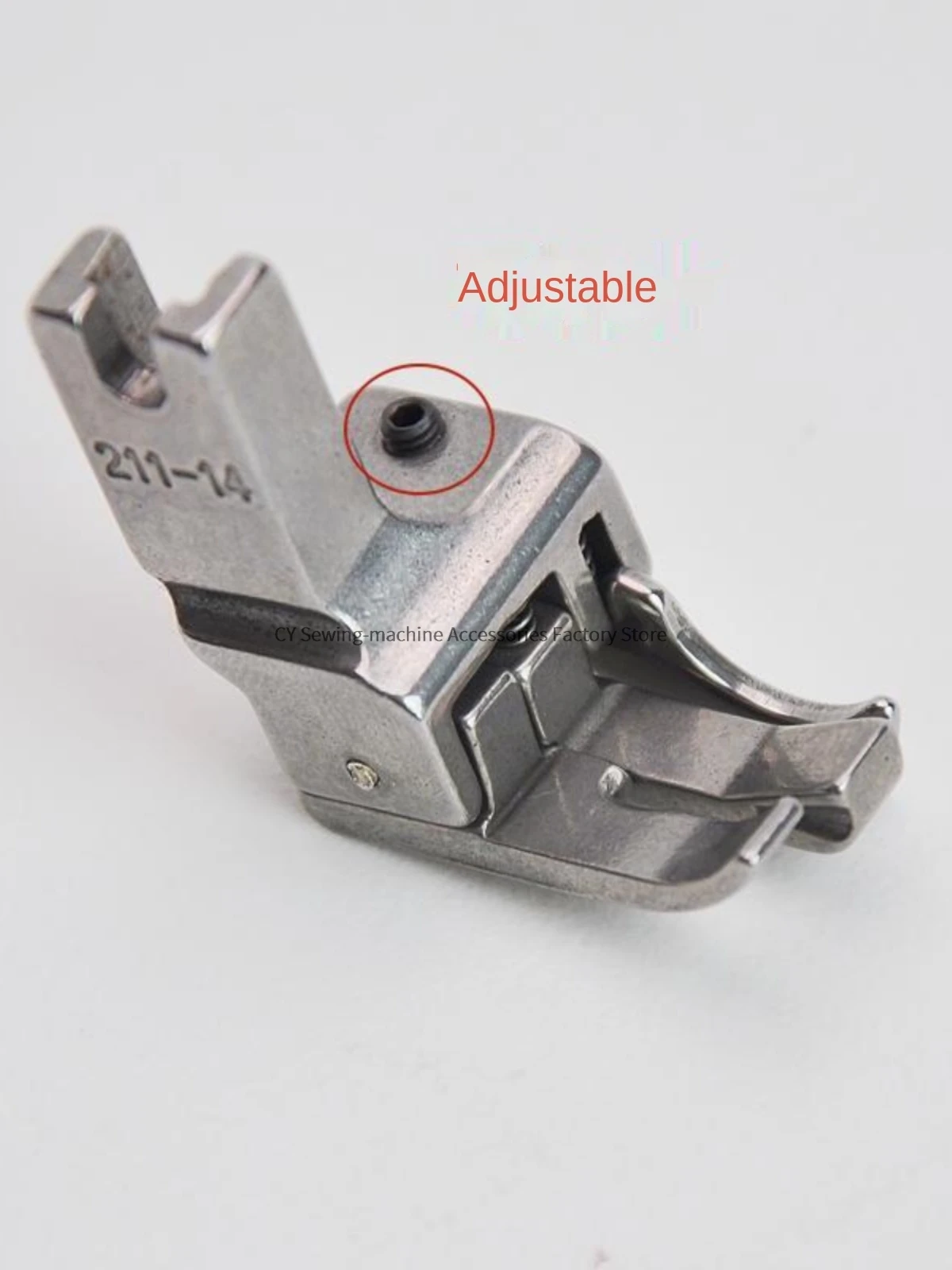 1PCS 211-14 Dual-Purpose High and Low Presser Feet Double Line Cutting Seam Allowance 0.6 Open Line Multi-function Presser Foot