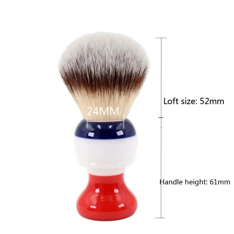 Yaqi Synthetic Hair Knot Wet Shaving Brush 24MM Freedom And Portable Travel Face Care Tools Cleanliness Shaving Soap For Mens