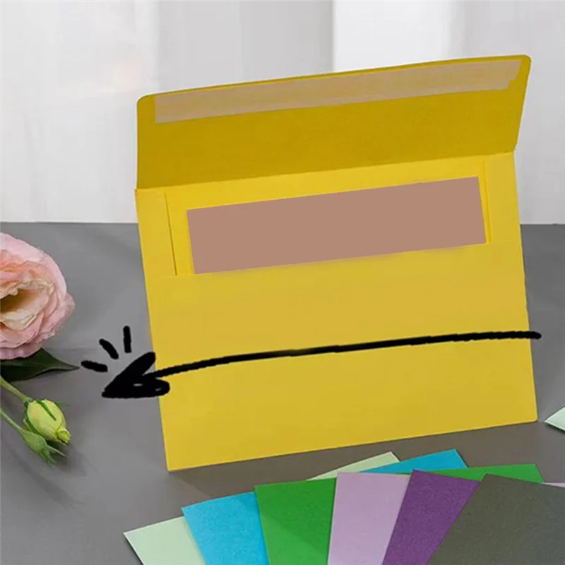 80Pcs Printable Envelopes For 5.3 X 7.3Inch Cards In Pool, For Invitations, With Peel And Press Seal