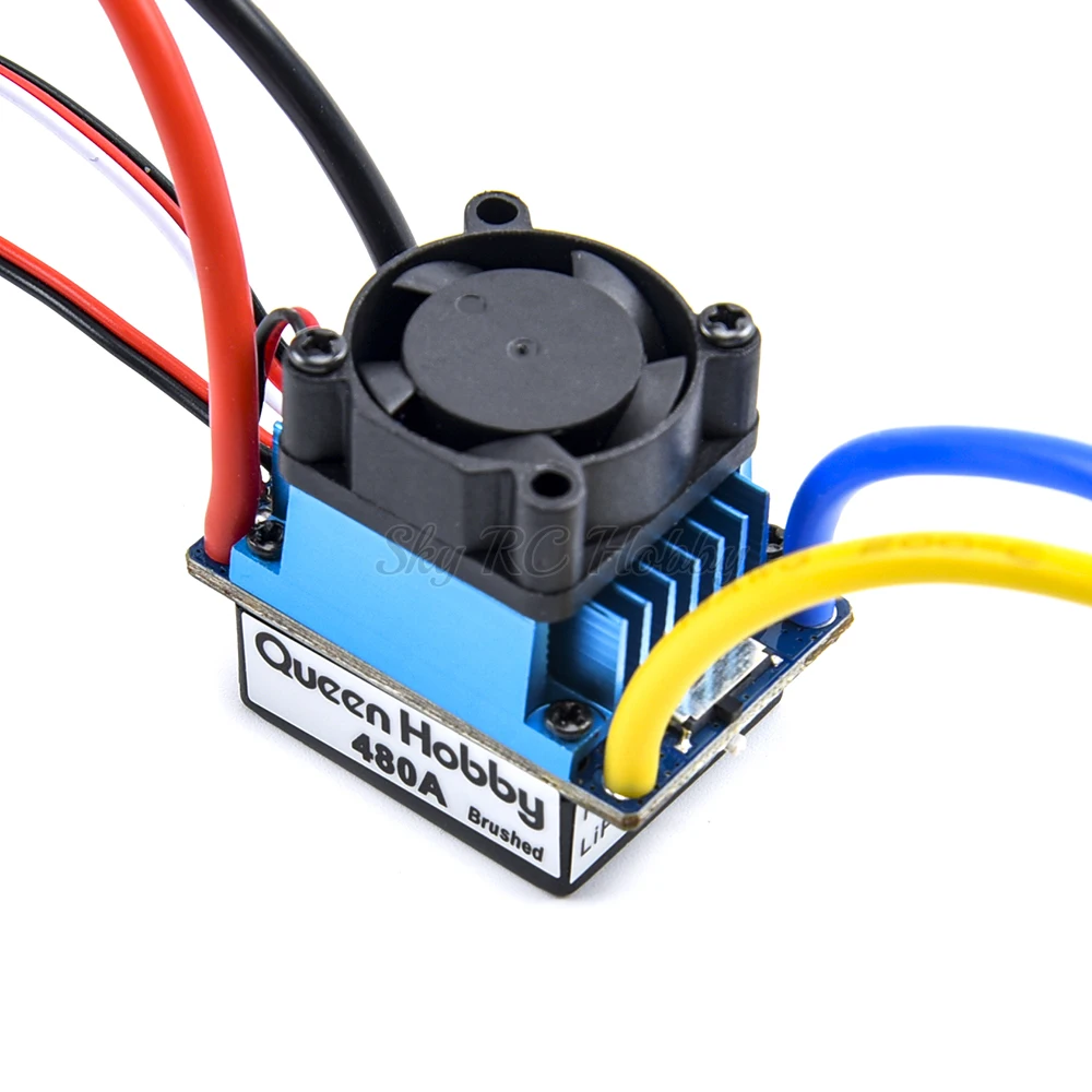 NEW 480A Brushed ESC Electronic Speed Controller BEC Output 5V / 3A for RC 540 550 775 Motor RC Car