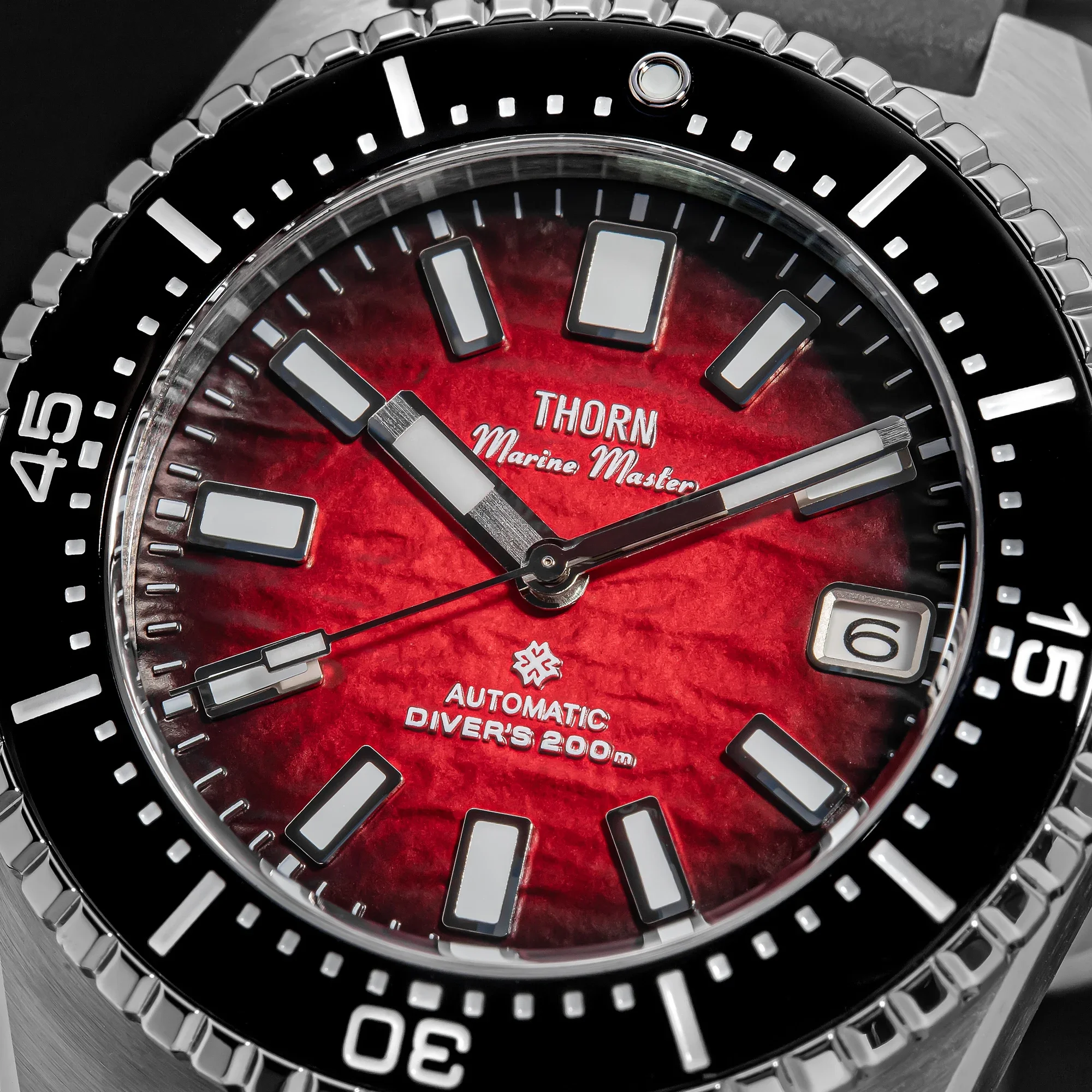 [SHY-042]THORN Vollautomatische Mechanische NH35A Uhr mit 316L Stahlgehäuse, Herren-Taucheruhr mit Leuchtziffern, Geschenkidee – Detail 16