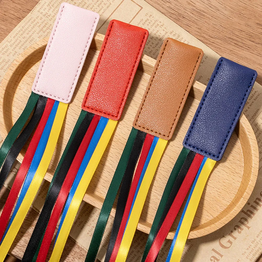 5 Pcs Bookmark Reading Ribbon Marks Five Colors Page Marker Markers Student