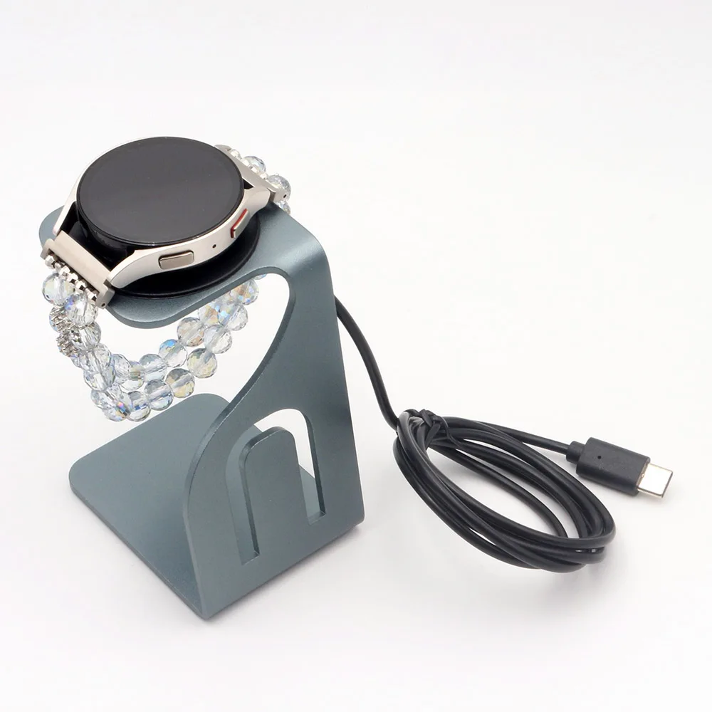 

Подставка для зарядного устройства Galaxy Watch Ultra 2025 Металлический держатель для зарядного устройства для Samsung Galaxy Watch 7/8/5 Pro/6 Классическая зарядная док-станция из алюминия