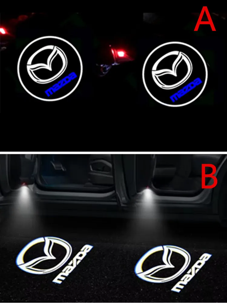 Projecteur laser de logo de porte de voiture à LED, lampe d'ombre de bienvenue pour Mazda 6 2002 -2004, 2005, 2006, 2007, 2008, accessoires de voiture Atenza