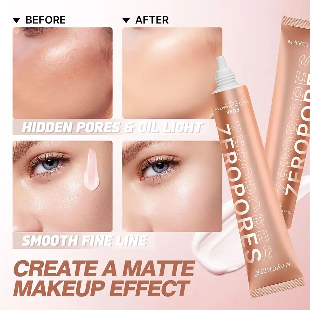 Lotion de pré-maquillage pour pores invisibles, contrôle de l'huile, primaire de pré-maquillage pour le visage, peau lisse, correcteur mat, outil de maquillage pour le visage