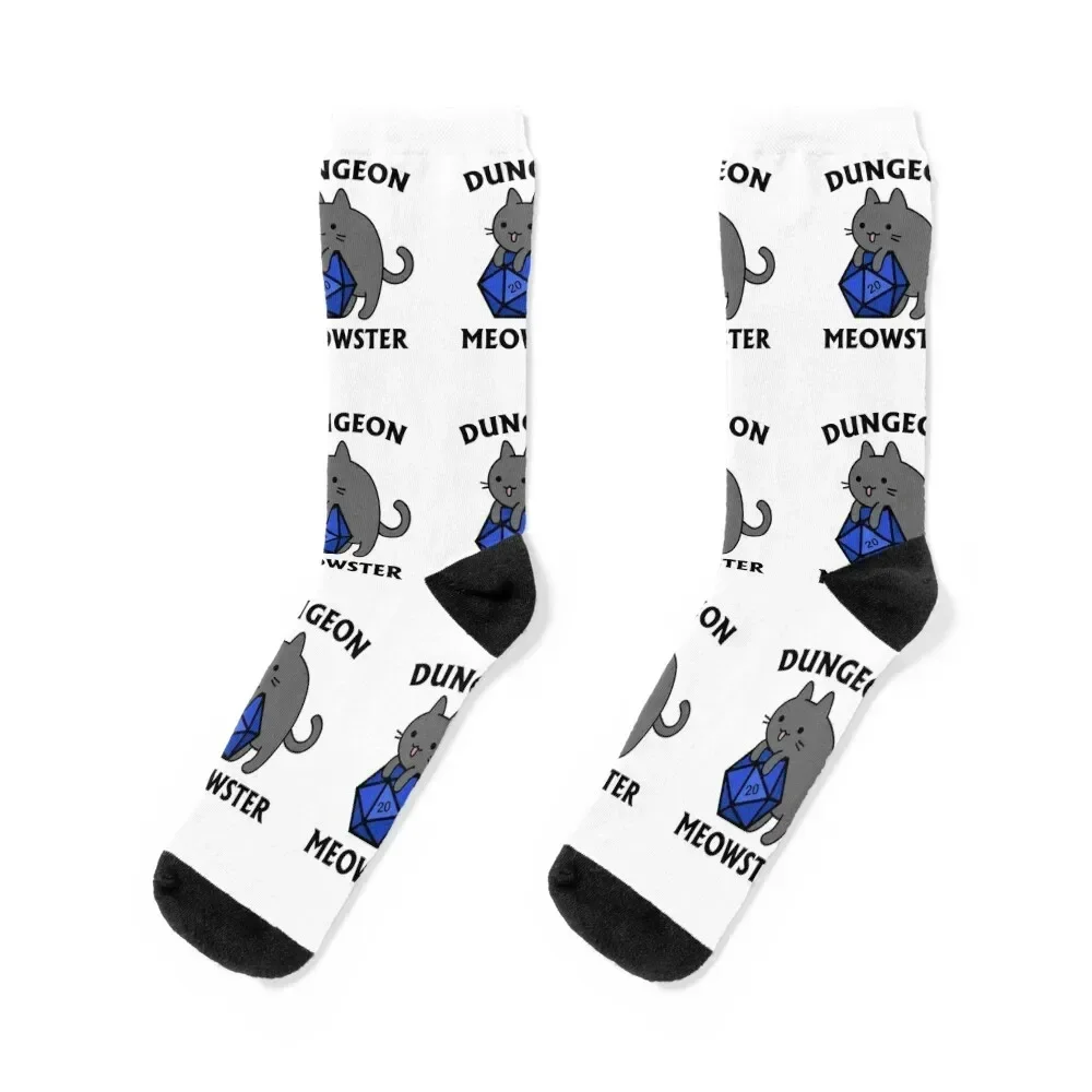 

Dungeon Meowster - DnD Dungeon Master Cat with D20 Socks Toe sports new year Crossfit Mens Socks Women's