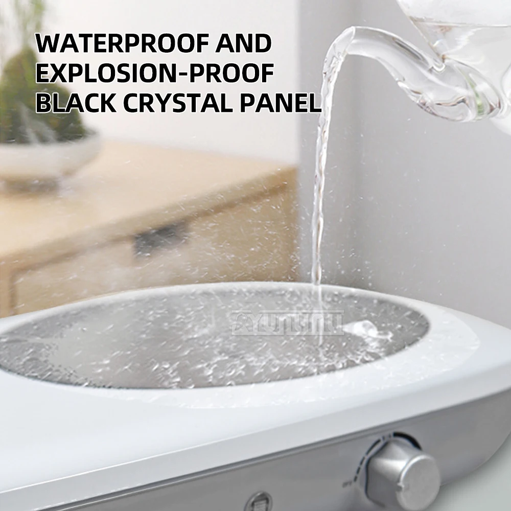 1300W เตาแม่เหล็กไฟฟ้าที่มีประสิทธิภาพรอบจานร้อนไฟฟ้าสําหรับทําอาหารมินิไฟฟ้าเครื่องทําความร้อนเซรามิคในครัวเรือน