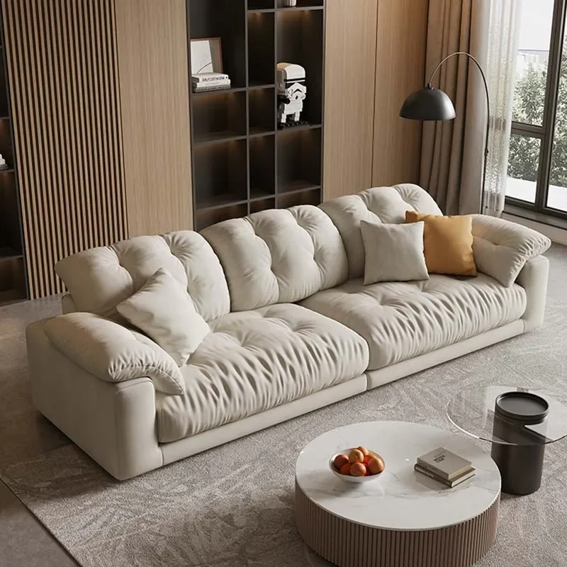 

White Comfortable Living Room Sofas Large Size Accent Cloud Nordic Couch Living Room Sofas Armchair Sillon Cama Home Furniture