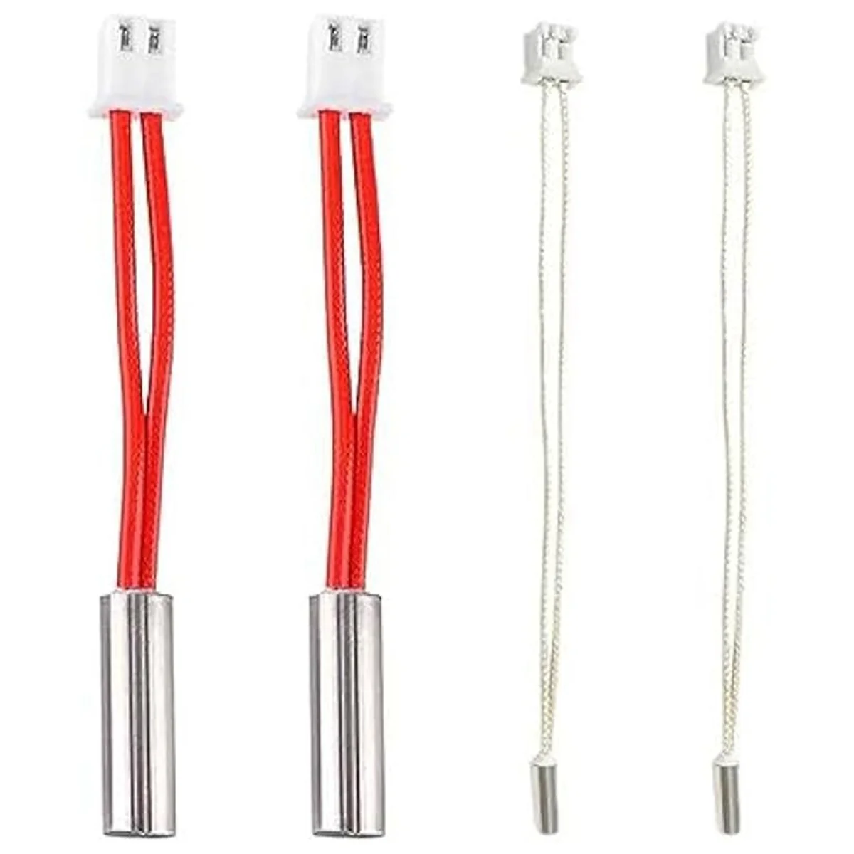 4Pcs Heater High Temperature Sensor Heating Tube 24V 50W Thermistor for Neptune 4 Pro/Plus/Max 3D Printer