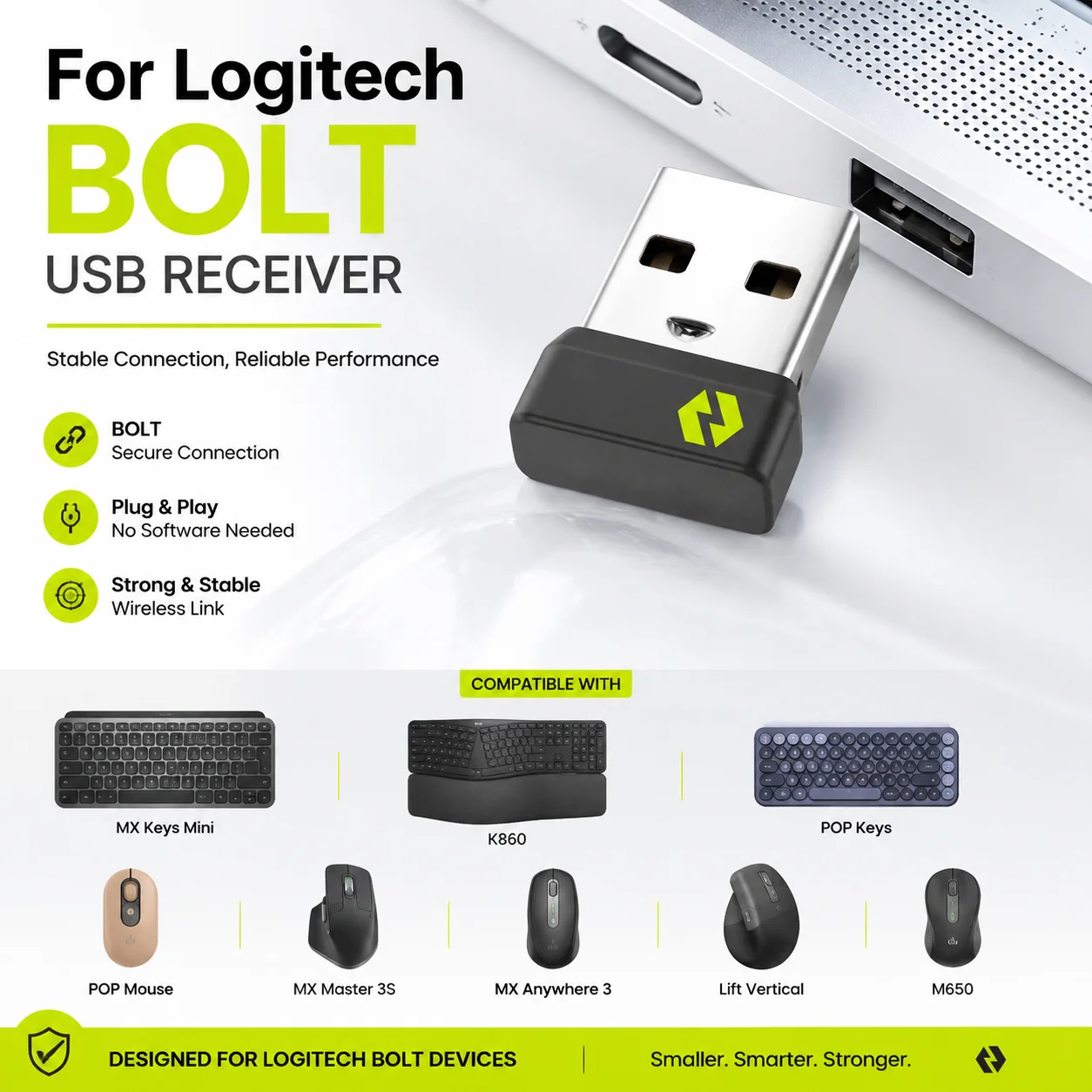Logitech Home Cinema - New USB Receiver Bolt Adapter for