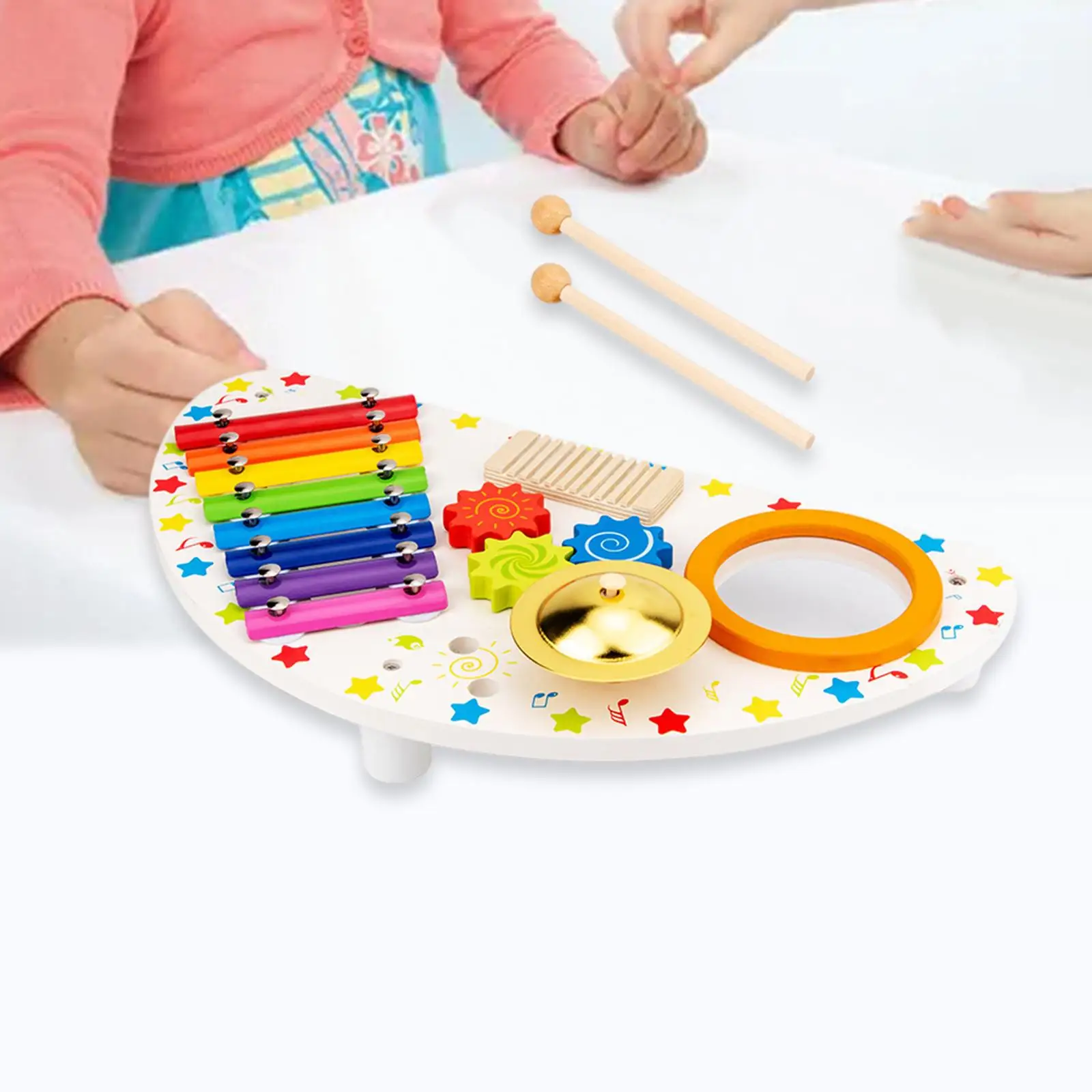 Strumento a percussione con mazze Xilofono in legno per bomboniere per bambini