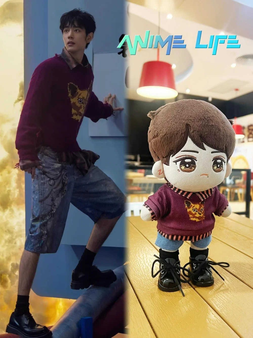 

Xiao Zhan Idol Star модный свитер для щенка костюм для куклы 10 см 15 см 20 см игрушечная одежда наряд косплей оригинальный MDZS