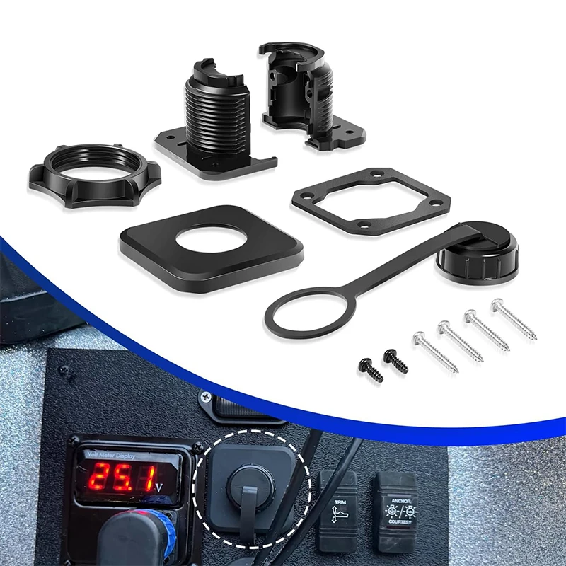 Bulkhead Connector Kit for Garmin LiveScope, Quick Connect/Disconnect, for LiveScope Plus LVS34 / XR LVS62 Transducers