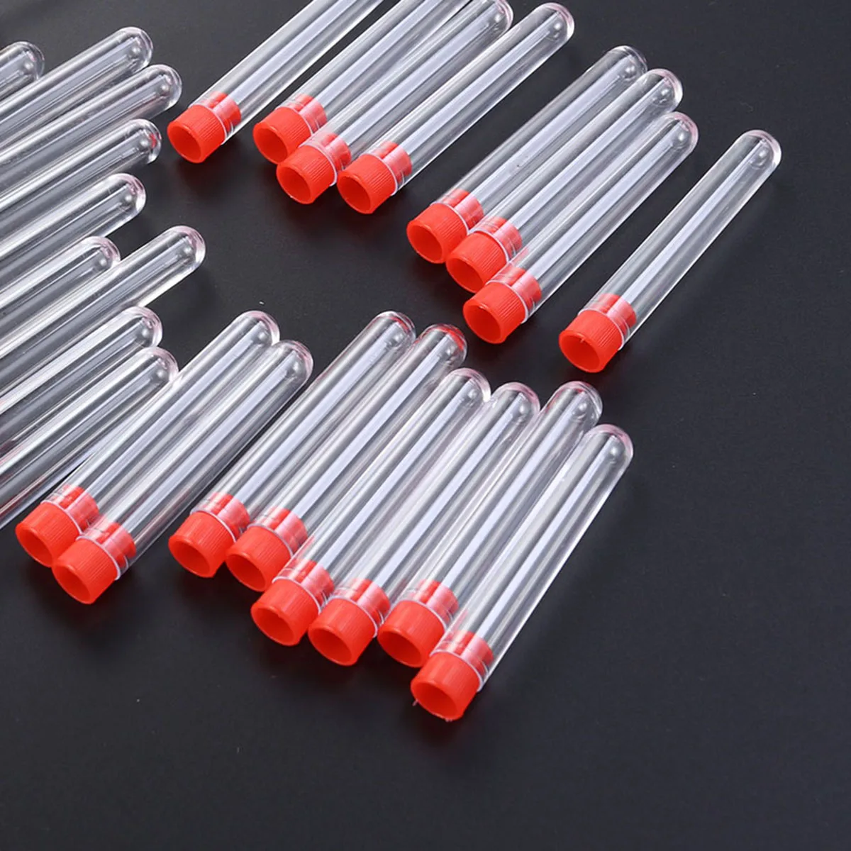

50 Pcs Plastic Test Tubes Containers Lotion Bottle Clear Tubes Leak Proof Travel Size PET Eco Friendly