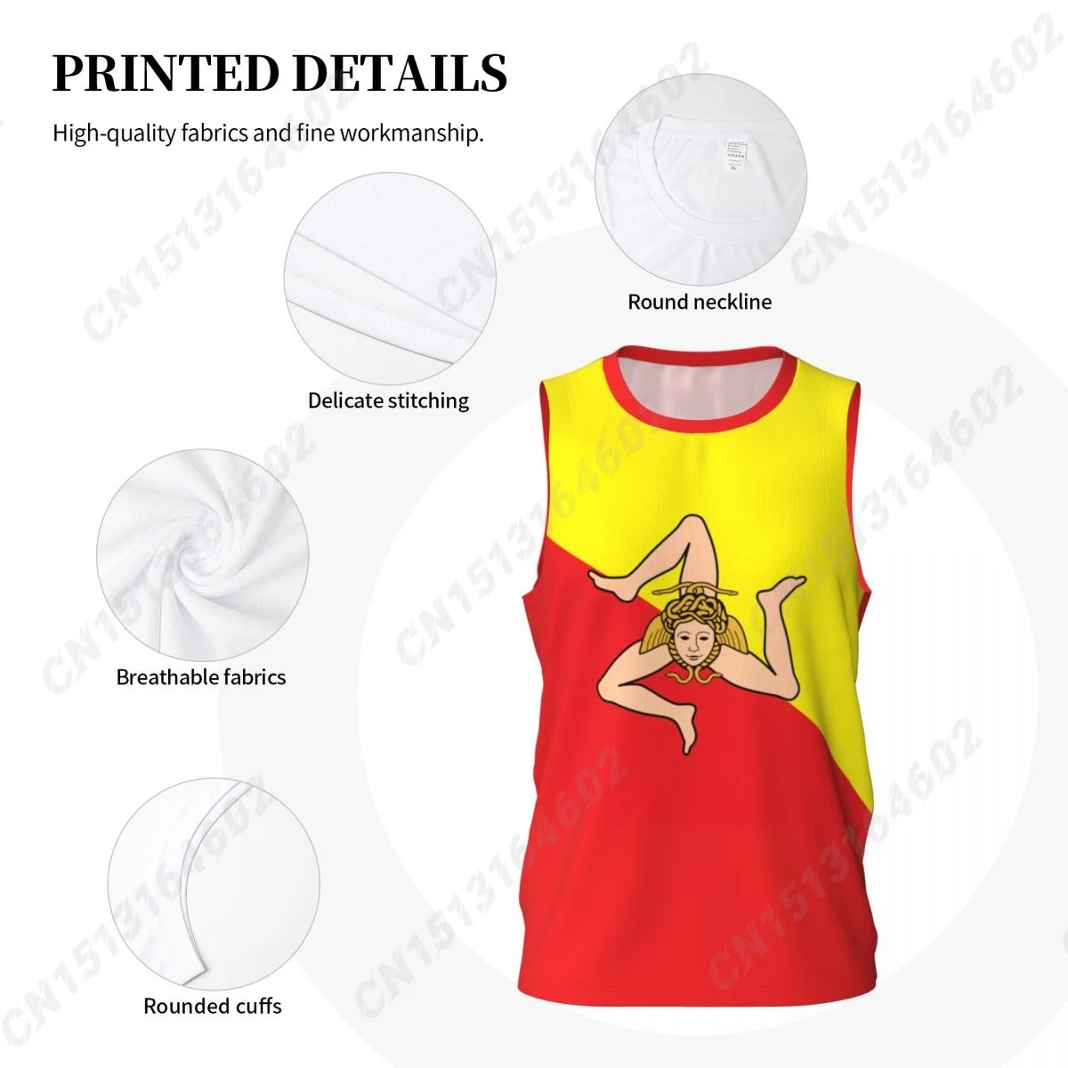 Custom Sicily Sicilia Flag 3D Printed Basketball Goat T Shirt Men Summer T-shirt For Running Fitness For Gift