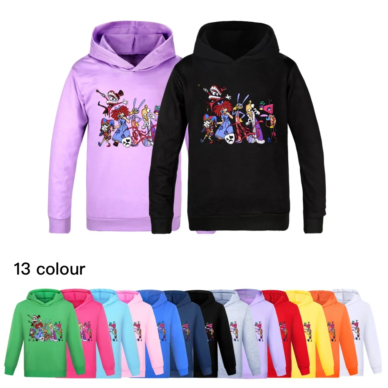 

The Amazing Digital Circo Ropa Kids Pomni Hoodie Infant Girls Clothes Toddler Boys Hooded Sweatshirts Children Casual Outerwear