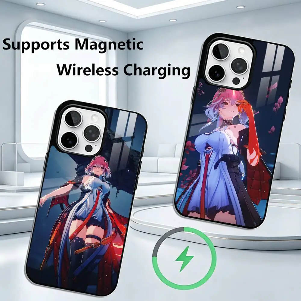 

W-Wuthering Waves Phone Case For iPhone17,16,15,14,13,12,11 Plus,Pro Supports Magnetic Wireless Charging