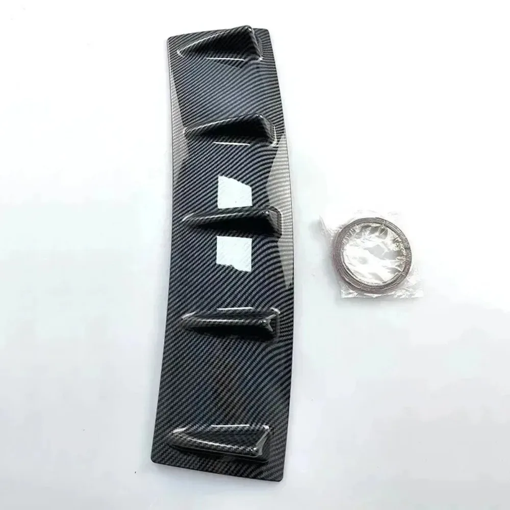 Neu für Auto Heck-Splitter Spoilerlippe Schwarz Diffusor Haifischflossen Stoßstange Beliebt