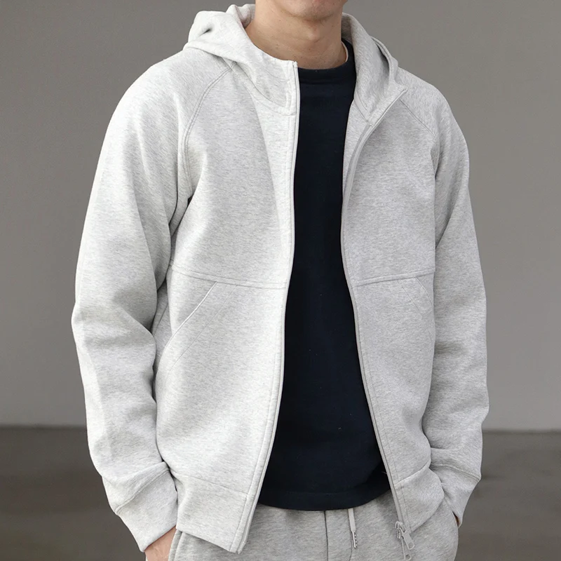 الربيع والخريف جديد طبقة الهواء سترة سستة البلوز الرجال الأمريكية الرجعية راجلان عارضة مقنعين سترة رياضية الرجال