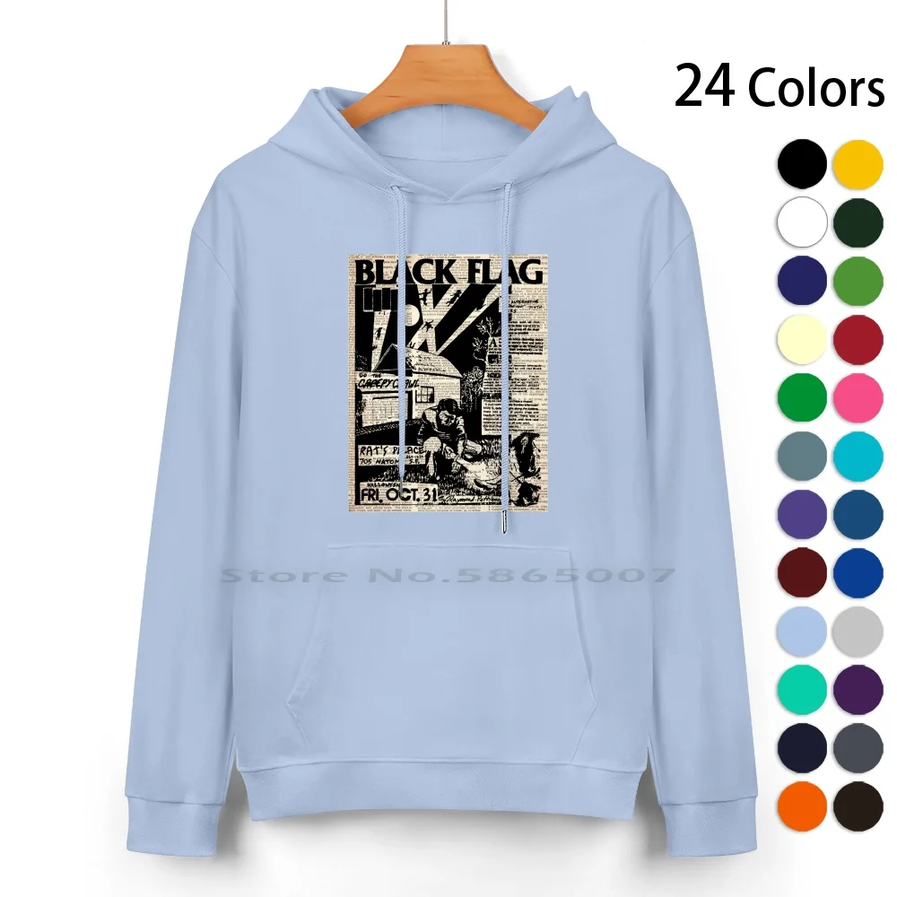 Alternative Music / Bf Pure Cotton Hoodie Sweater 24 Colors The Black Flag Gang Of Four Glam Art Pop Alternative Dance Avant