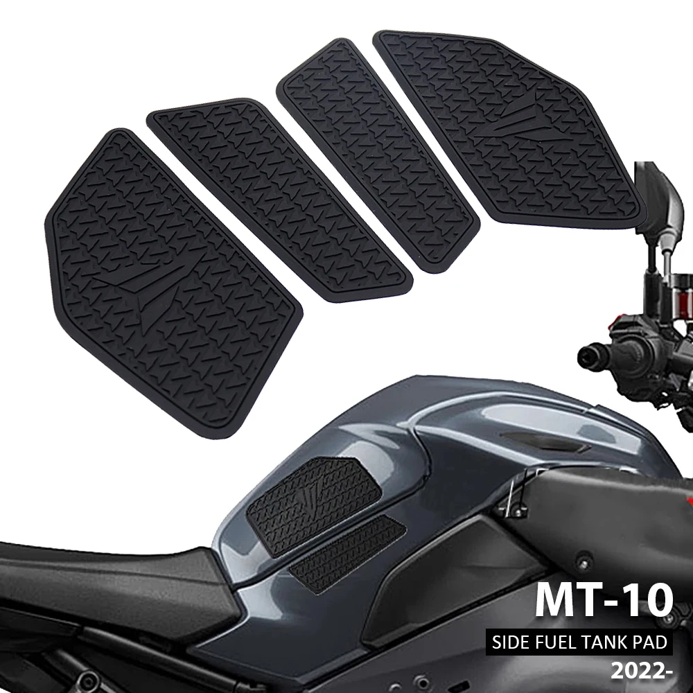 

MT-10 Side Fuel Tank Pad For Yamaha MT10 mt 10 Tank Pads Protector Stickers Decal Gas Knee Grip Traction Pad Tankpad 2022 2023