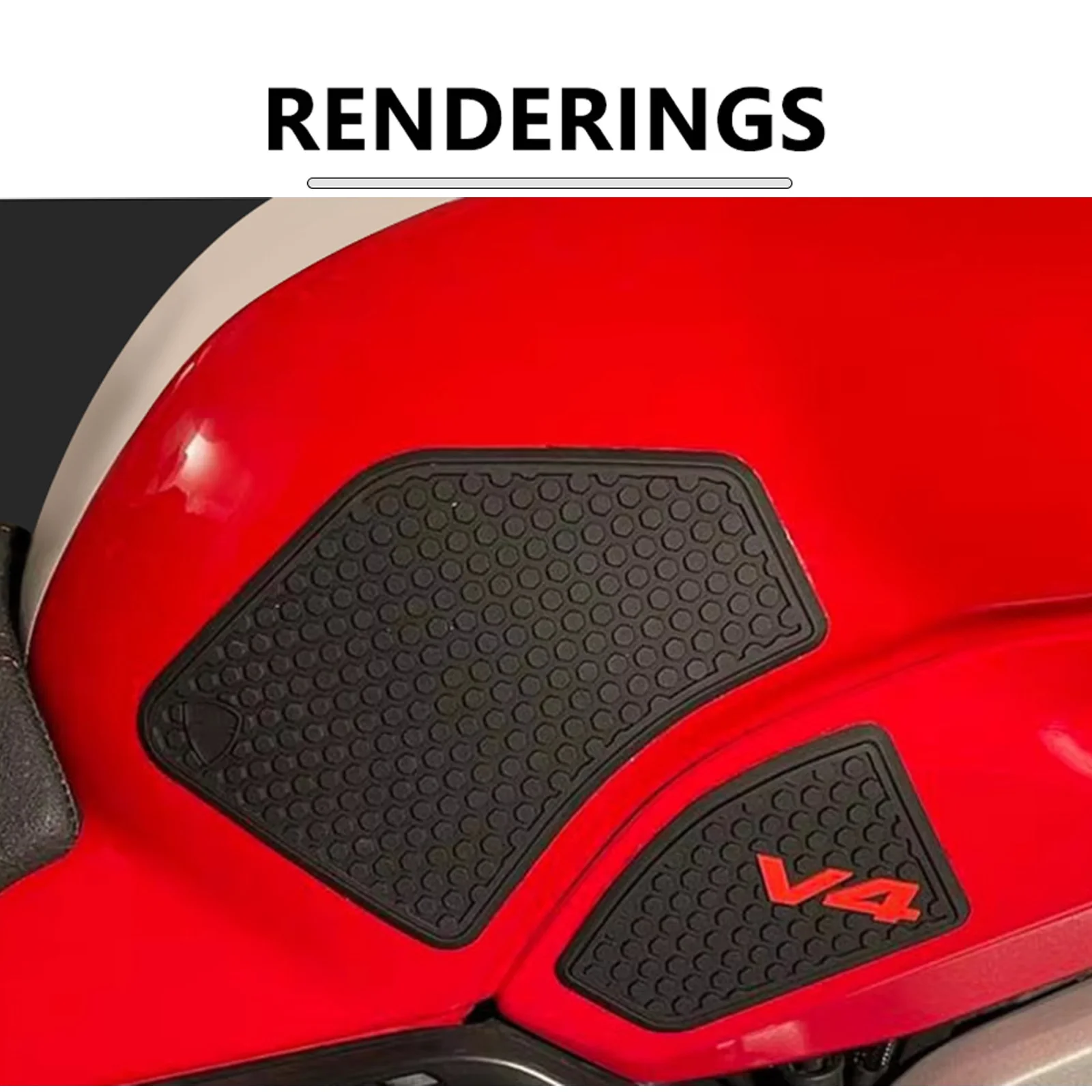 For Ducati V4 Panigale V4S Streetfighter V4R  2018 2019 2020 2021  Fuel Tank Grip Pads Knee Traction