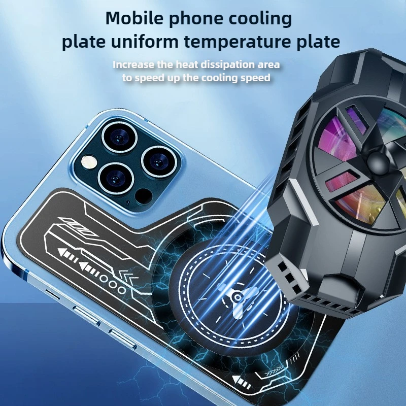 Mobile Phone Cooling Plate Heat Sink Expend Cooling Area For Cooling Fan Game Cooler Sticker for PUBG Metal Uniform Radiator Pad