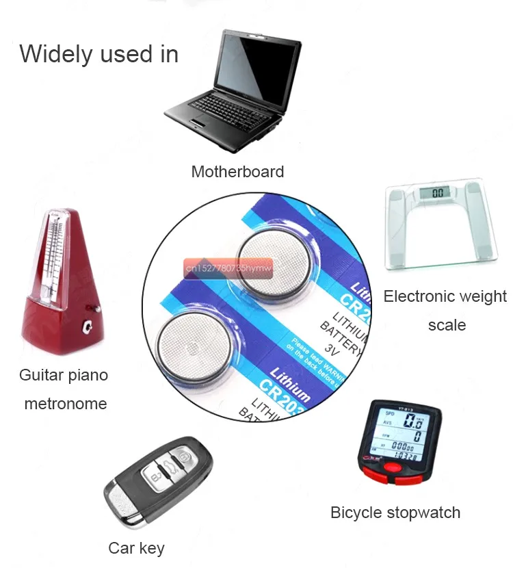 kpay 5pcs CR2032 Button Batteries BR2032 DL2032 ECR2032 Cell Coin Li-lon Battery 3V CR 2032 For Watch Electronic
