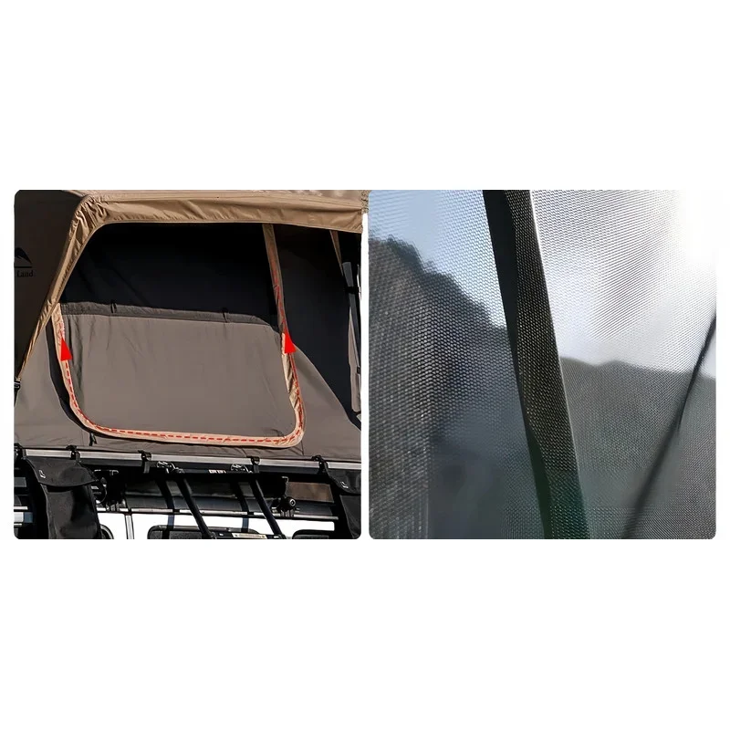 Aluminum Pole Soft Insulated Rooftop Tent 4X4 Offroad, 2-3 Persons, Lightweight &