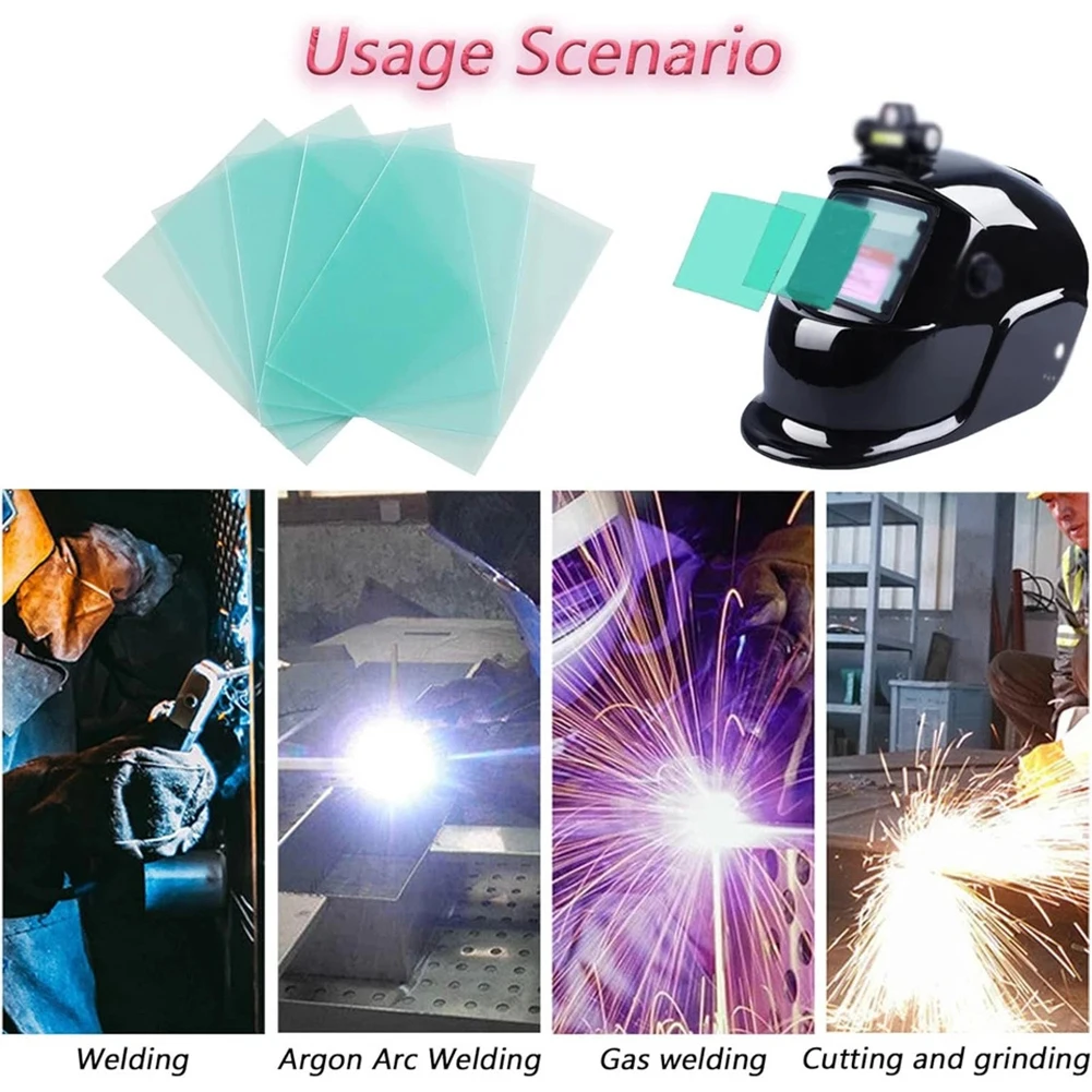 20 Pcs Welding Lens Replacement Lens Cover Transparent Lens Set Replacement Clear Lens Easy To Install Lightweight Design