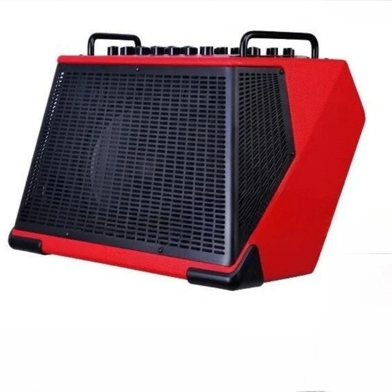 Outdoor live guitar playing and singing speakers, electric blowpipe